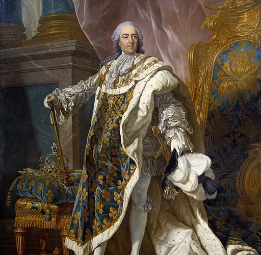 1761年 ルイ＝ミシェル・ヴァン・ロー:Portrait of Louis XV of France (1710-1774)