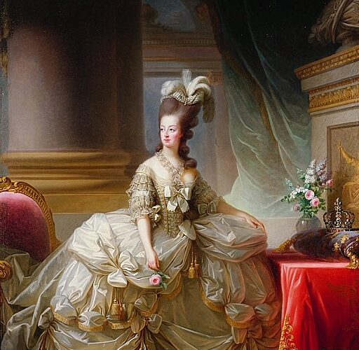 1778年　Marie Antoinette in Court Dress　エリザベート＝ルイーズ・ヴィジェールブラン(1755-1842)